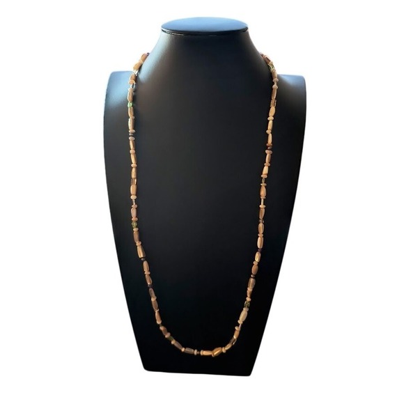 Carolyn Pollack Jewelry - Carolyn Pollack Natural Shell Amethyst Peridot Beaded Necklace Sterling